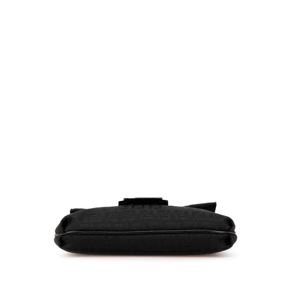 Pre-owned Fendi Zucchino Canvas Crossbody Black