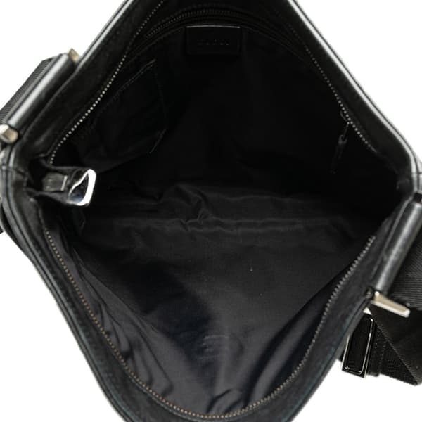 Pre-owned Gucci Guccissima Nylon Crossbody Black