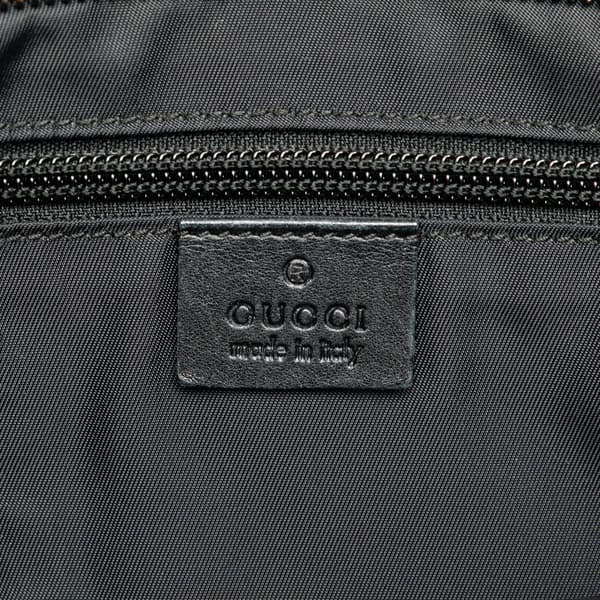 Pre-owned Gucci Guccissima Nylon Crossbody Black