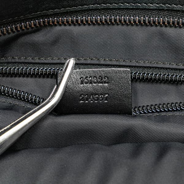 Pre-owned Gucci Guccissima Nylon Crossbody Black