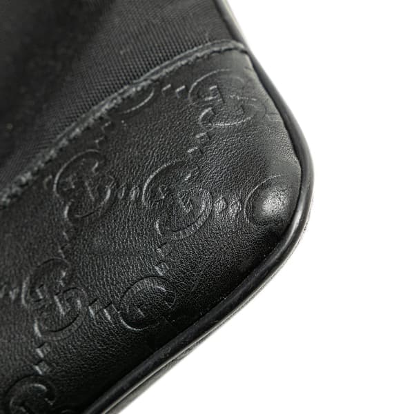 Pre-owned Gucci Guccissima Nylon Crossbody Black