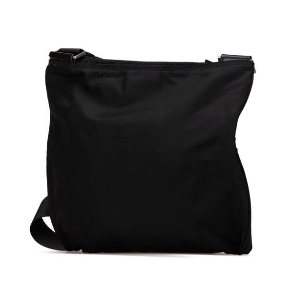 Pre-owned Prada Tessuto Zip Top Crossbody Black