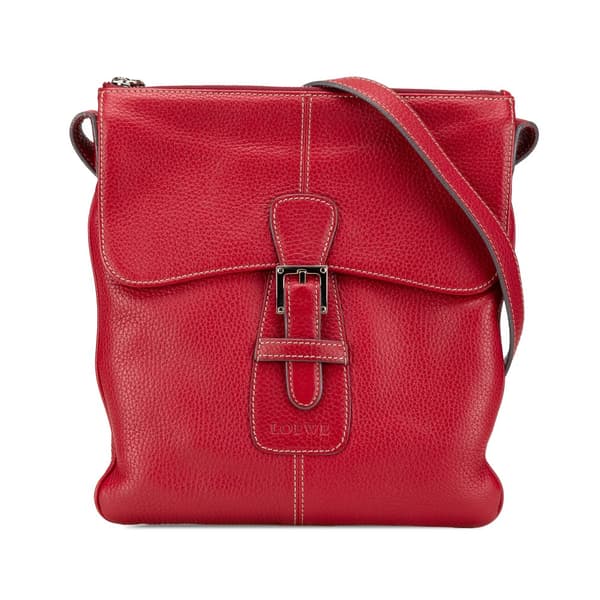 Pre-owned LOEWE Leather Crossbody Red