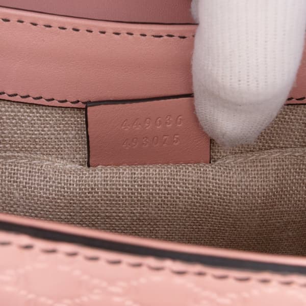 Pre-owned Gucci Mini Microguccissima Emily Crossbody Pink