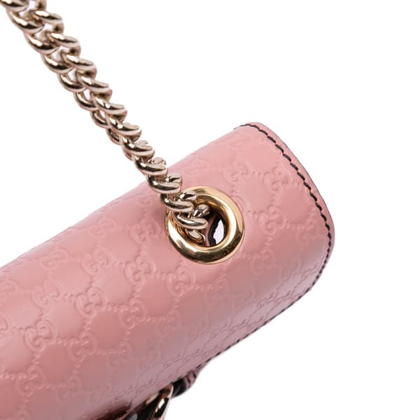 Pre-owned Gucci Mini Microguccissima Emily Crossbody Pink