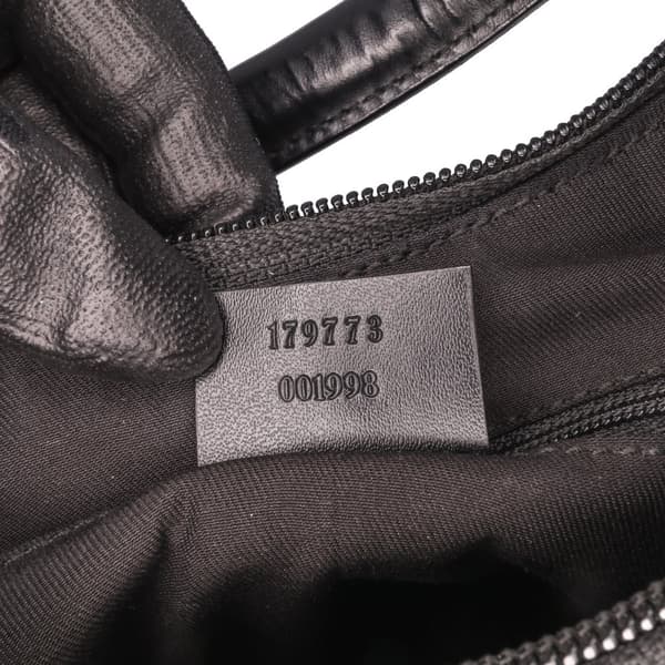 Pre-owned Gucci Leather Shoulder Bag Black