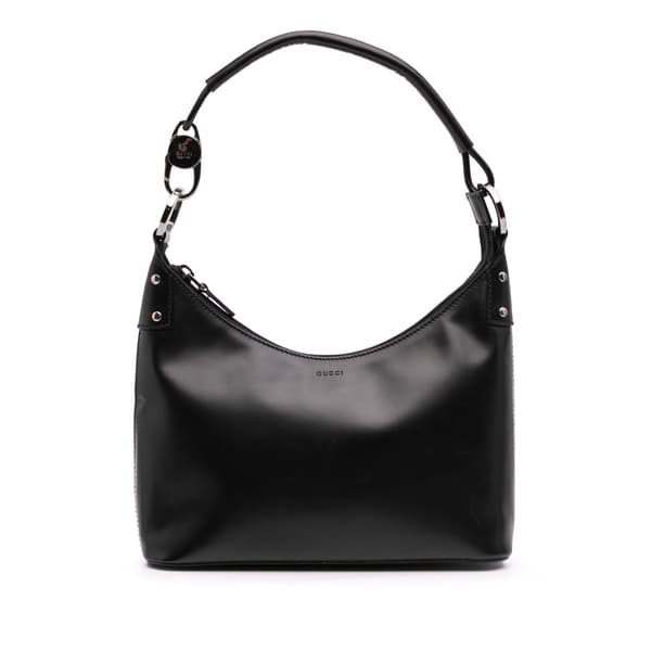 Pre-owned Gucci Leather Shoulder Bag Black