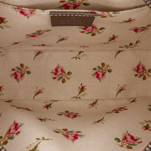 Pre-owned Gucci GG Supreme Web Neo Vintage Crossbody Brown