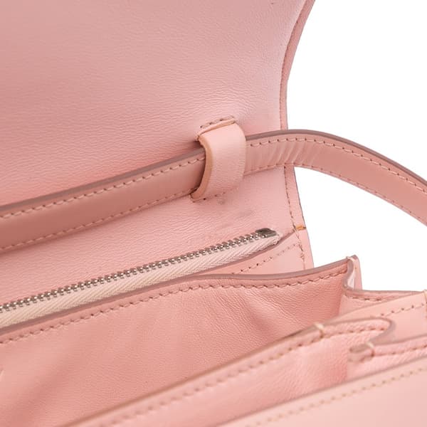Pre-owned Celine Medium Calfskin Classic Box Pink