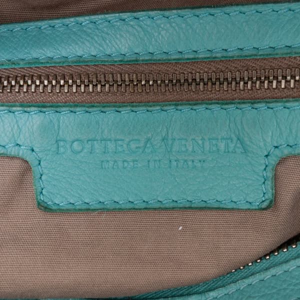 Pre-owned Bottega Veneta Nappa Intrecciato Crossbody Blue