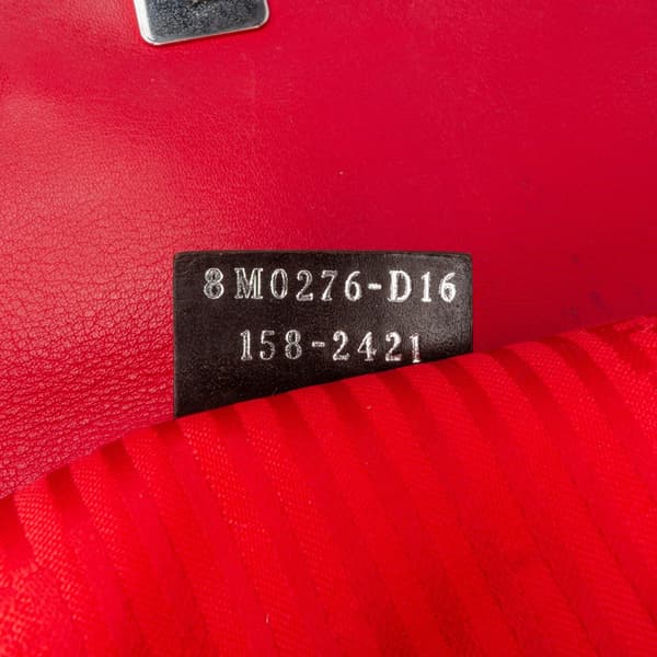 Pre-owned Fendi Leather Fendista Pochette Crossbody Red