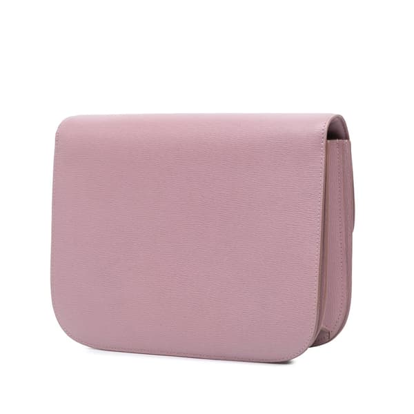 Pre-owned Celine Medium Calfskin Classic Box Pink