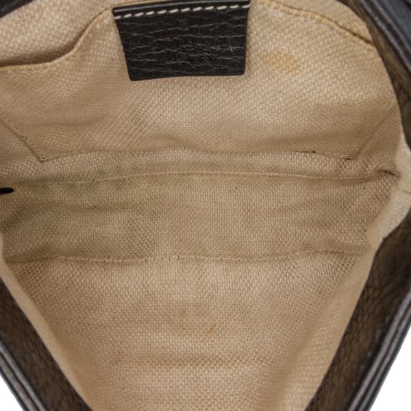 Pre-owned Gucci Small Leather Soho Chain Flap Crossbody Black