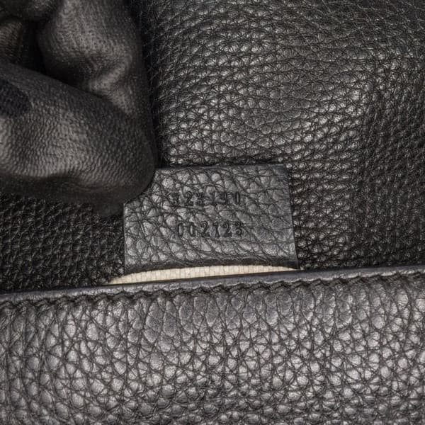 Pre-owned Gucci Small Leather Soho Chain Flap Crossbody Black