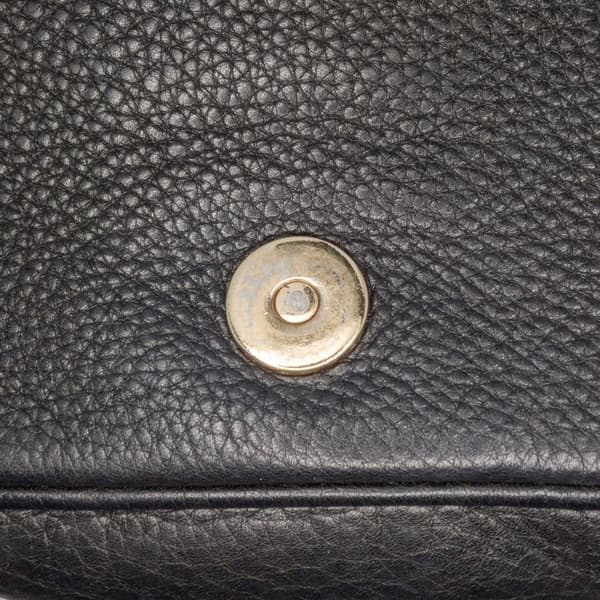 Pre-owned Gucci Small Leather Soho Chain Flap Crossbody Black