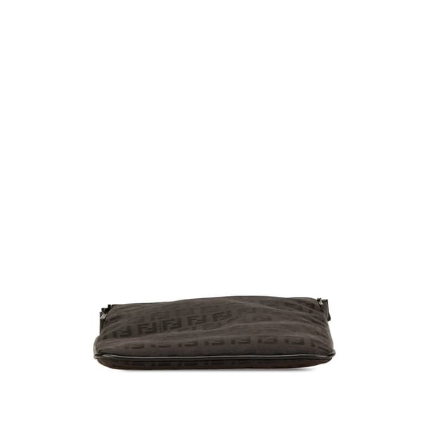 Pre-owned Fendi Zucchino Canvas Crossbody Black