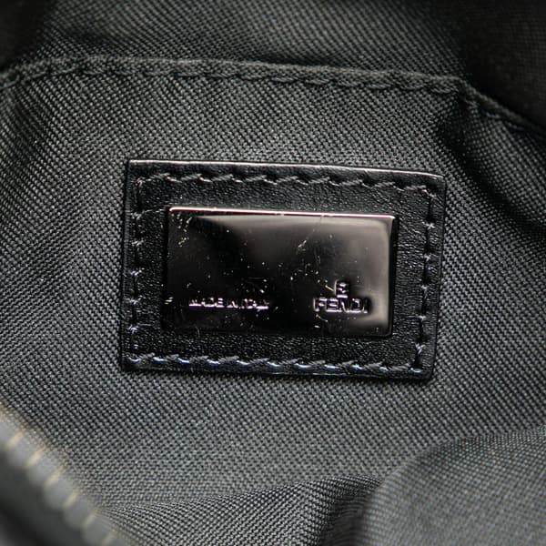 Pre-owned Fendi Zucchino Canvas Crossbody Black