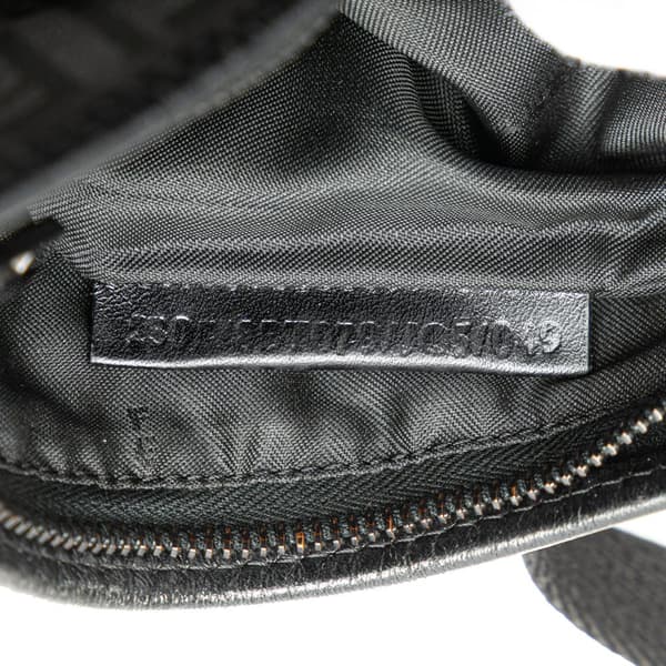 Pre-owned Fendi Zucchino Canvas Crossbody Black