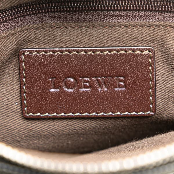 Pre-owned LOEWE Anagram Coated Canvas Crossbody Brown