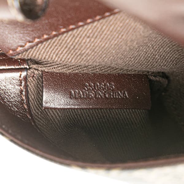 Pre-owned LOEWE Anagram Coated Canvas Crossbody Brown