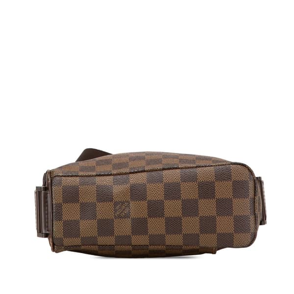 Pre-owned Louis Vuitton Damier Ebene Olav PM Brown