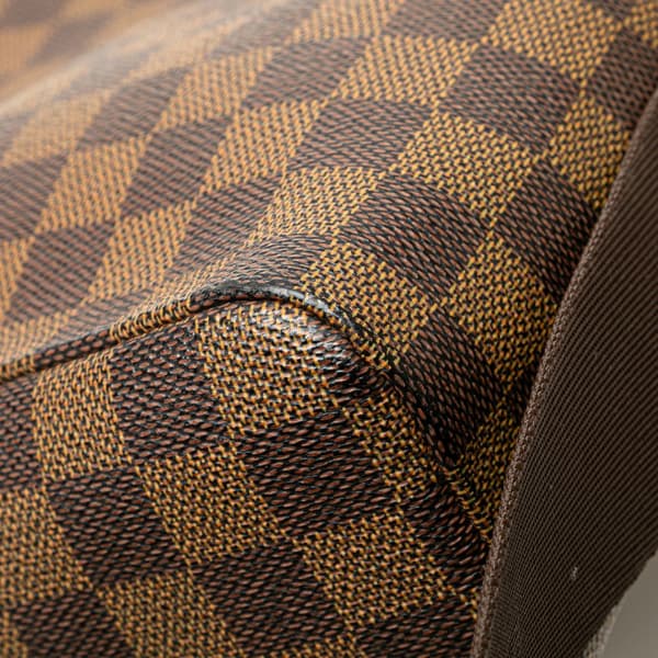 Pre-owned Louis Vuitton Damier Ebene Olav PM Brown