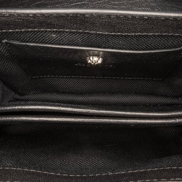 Pre-owned Versace Mini Goatskin Stardust Crossbody Black
