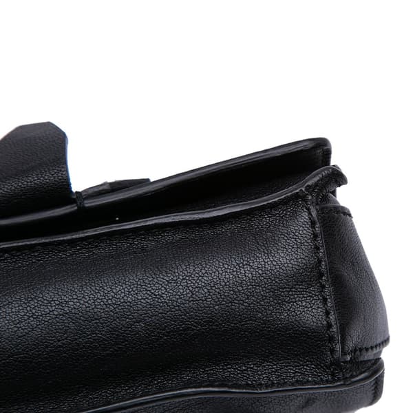 Pre-owned Versace Mini Goatskin Stardust Crossbody Black