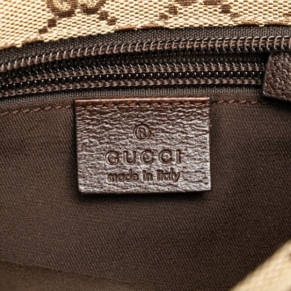 Pre-owned Gucci GG Canvas Web Crossbody Brown