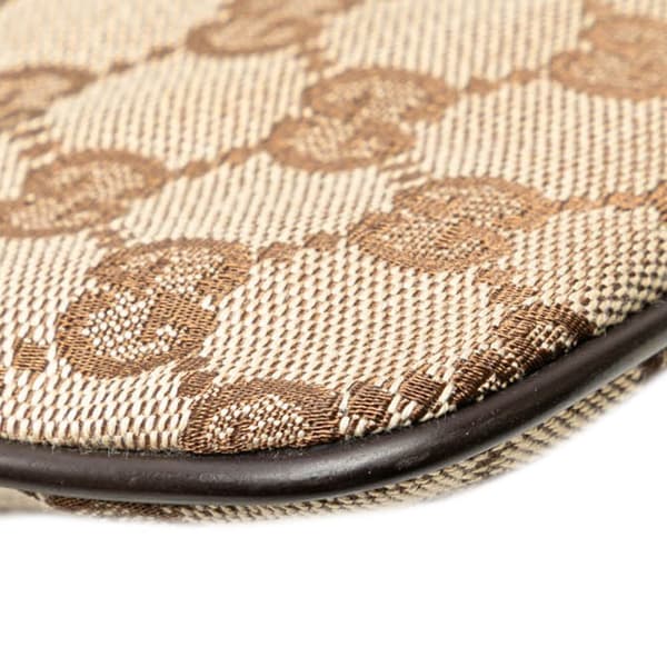Pre-owned Gucci GG Canvas Web Crossbody Brown
