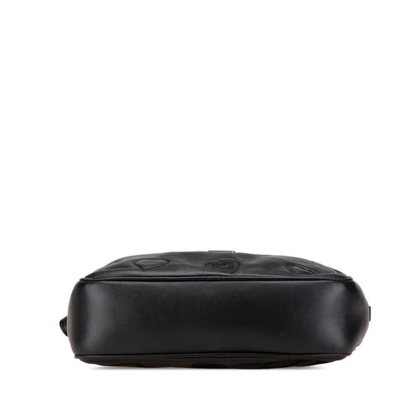 Pre-owned Saint Laurent Leather Heart Lou Camera Bag Black