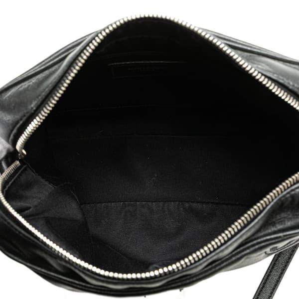 Pre-owned Saint Laurent Leather Heart Lou Camera Bag Black