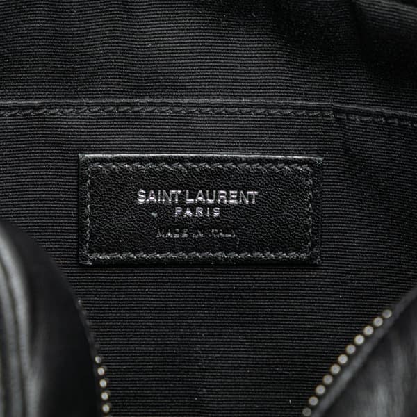 Pre-owned Saint Laurent Leather Heart Lou Camera Bag Black