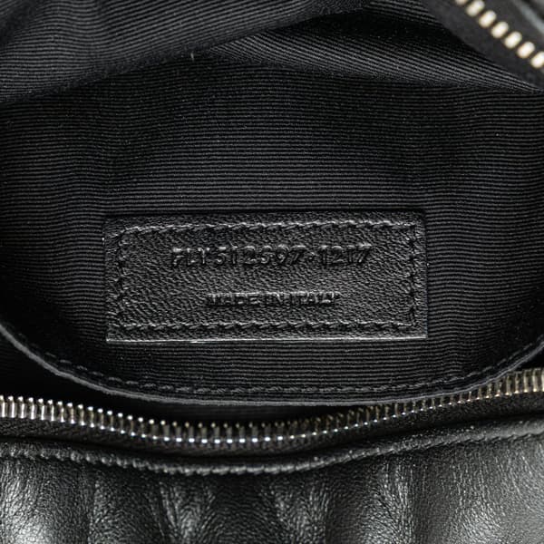 Pre-owned Saint Laurent Leather Heart Lou Camera Bag Black