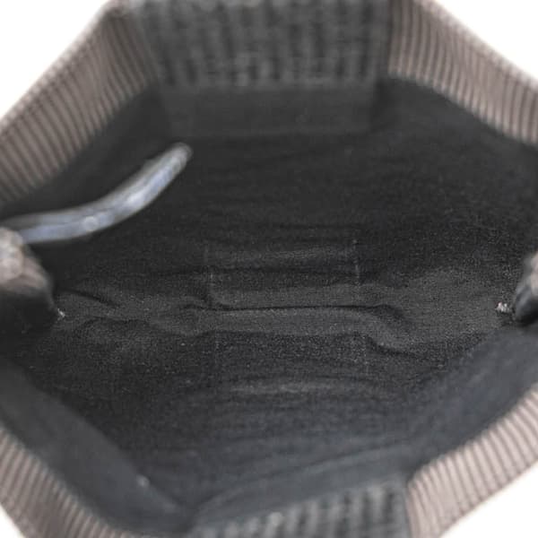 Pre-owned Hermès Toile Herline Pochette Gray
