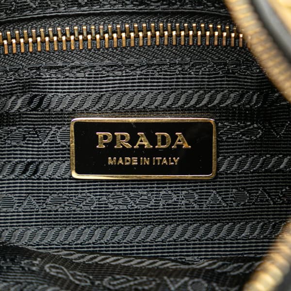 Pre-owned Prada Tessuto Zip Top Crossbody Black