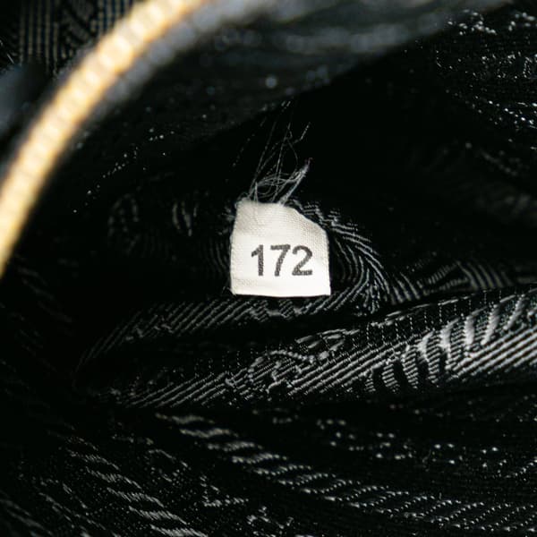 Pre-owned Prada Tessuto Zip Top Crossbody Black