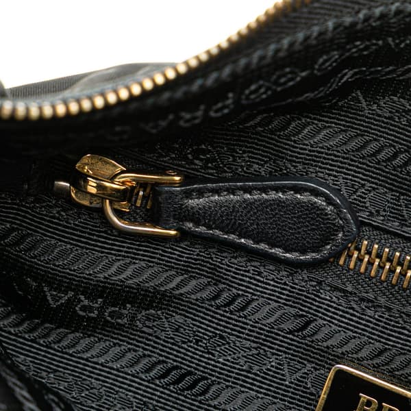Pre-owned Prada Tessuto Zip Top Crossbody Black