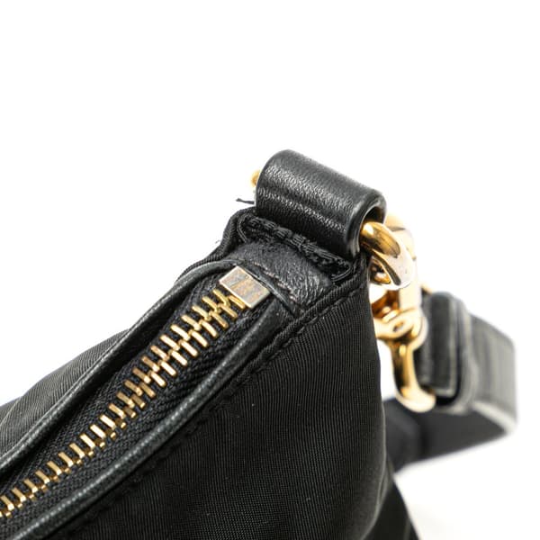 Pre-owned Prada Tessuto Zip Top Crossbody Black