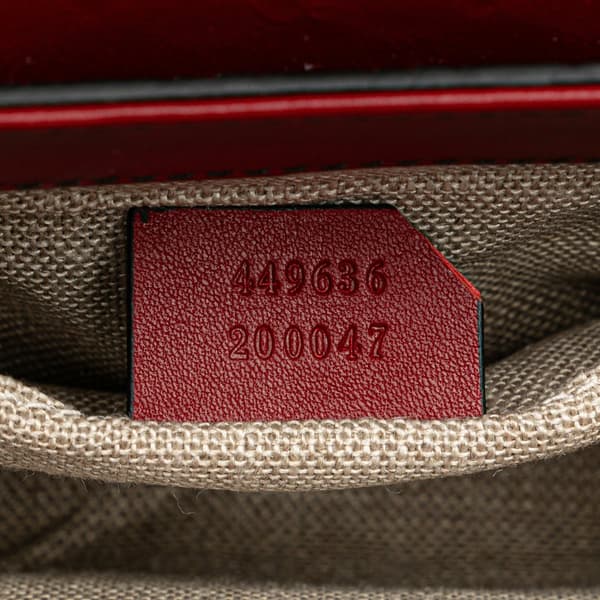 Pre-owned Gucci Mini Microguccissima Emily Crossbody Red