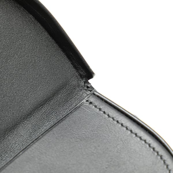 Pre-owned LOEWE Mini Soft Calfskin Heel Pouch Black