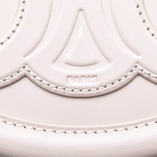 Pre-owned Celine Small Calfskin Cuir Triomphe Oval Crossbody Pink