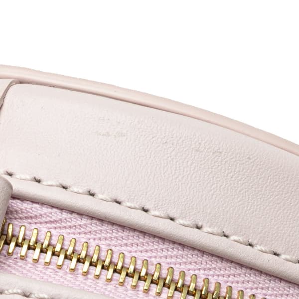 Pre-owned Celine Small Calfskin Cuir Triomphe Oval Crossbody Pink