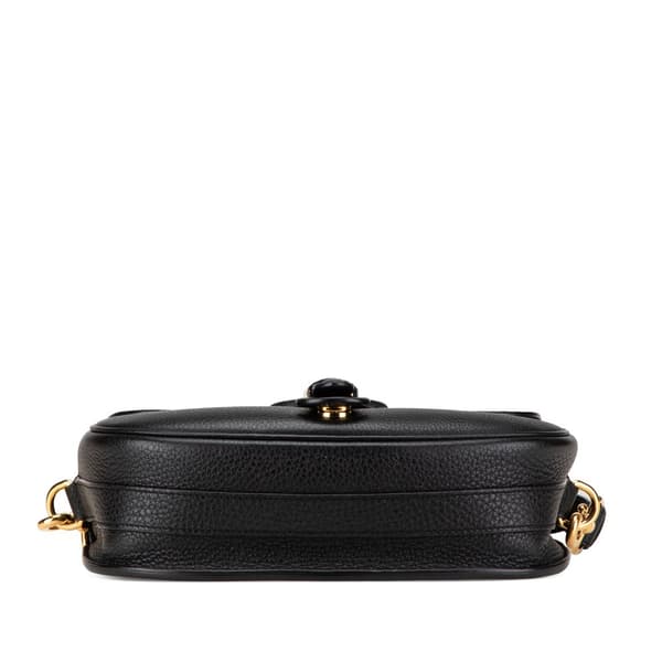 Pre-owned Dior Large Grained Calfskin Bobby Crossbody Black
