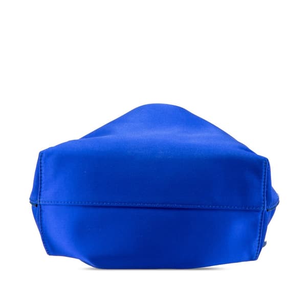 Pre-owned LOEWE Small Satin Flamenco Knot Blue