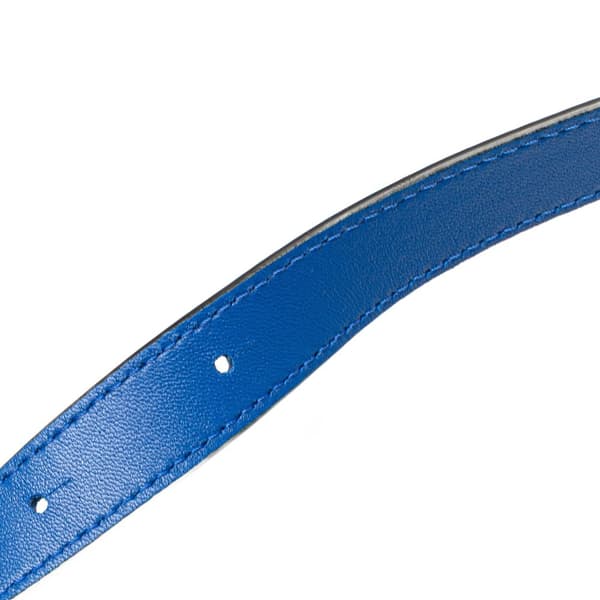 Pre-owned LOEWE Small Satin Flamenco Knot Blue