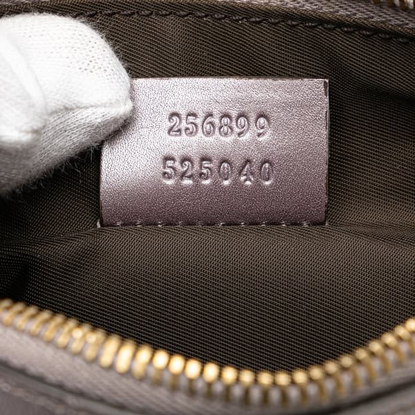 Pre-owned Gucci Small Metallic Guccissima Lovely Crossbody Purple