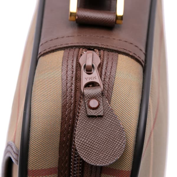 Pre-owned Burberry Vintage Check Canvas Crossbody Brown