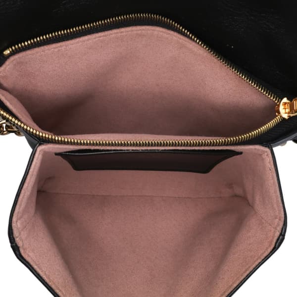 Pre-owned Louis Vuitton Monogram Embossed Pochette Coussin Black
