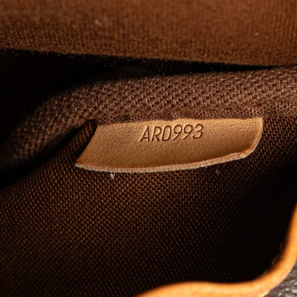 Pre-owned Louis Vuitton Monogram Saumur 30 Brown